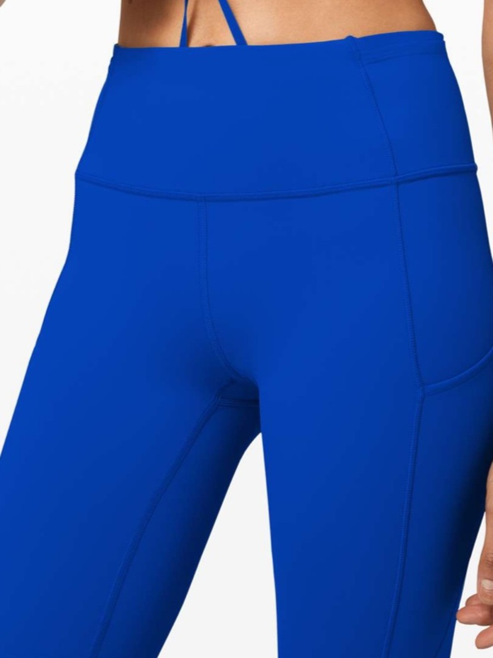 Lululemon Fast and Free Tight 28" Cerulean Blue - Picture 2 of 8